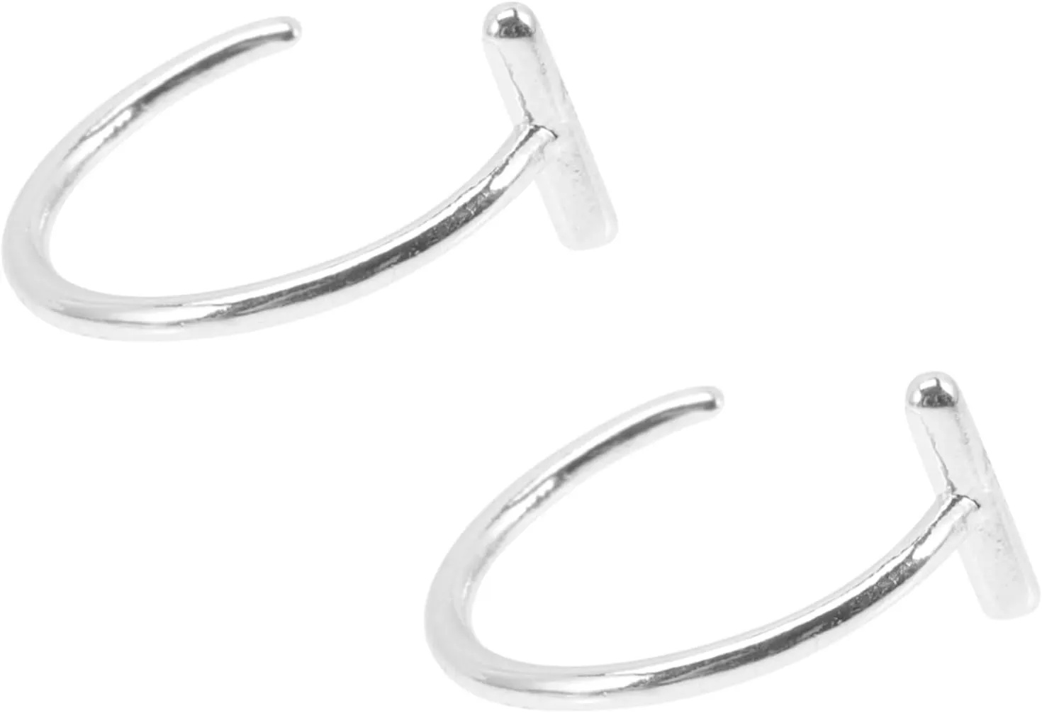 1 Pair Ear Studs for Women Minimalist Design Lightweight Jewelry for Daily Wear Weddings and Special Occasions Silver Earrings