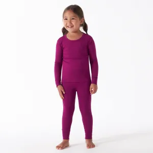 2-Piece Infant & Toddler Raspberry Soft Viscose Pajamas Made from Eucalyptus, Snug Fit