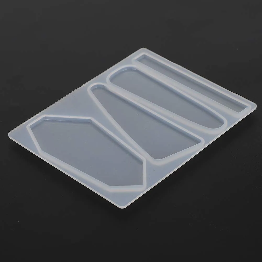 2Pcs Silicone Resin, Barrette Silicone DIY Hair Stick Making Geometric Pin Tools 2Pcs Barrette Hairpin (Type 2)
