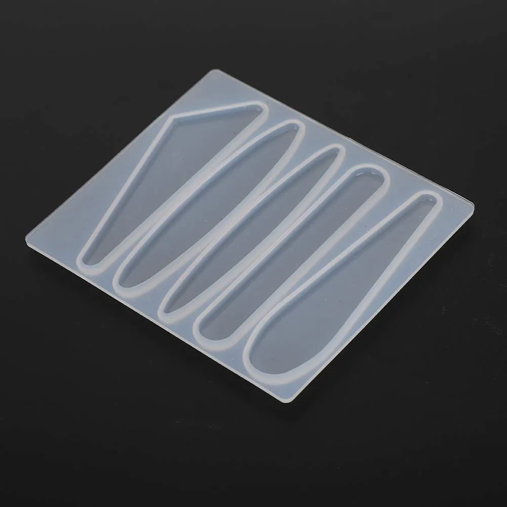 2Pcs Silicone Resin, Barrette Silicone DIY Hair Stick Making Geometric Pin Tools 2Pcs Barrette (Type 1)