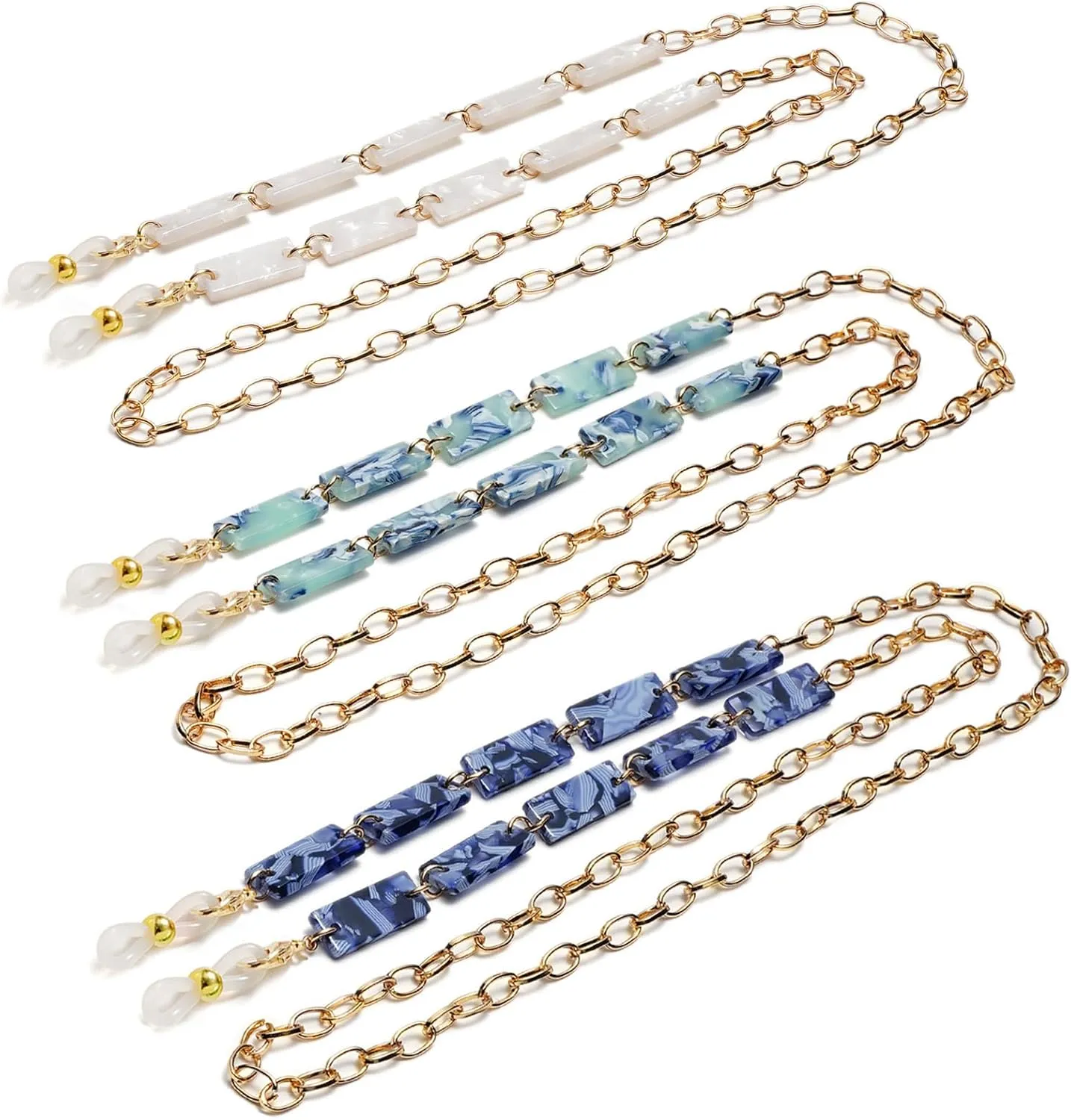 5 Pcs Stylish Eyeglass Tortoise Chains for Women Mask Around Neck Chain Stylish Women Dainty Sunglasses Chain