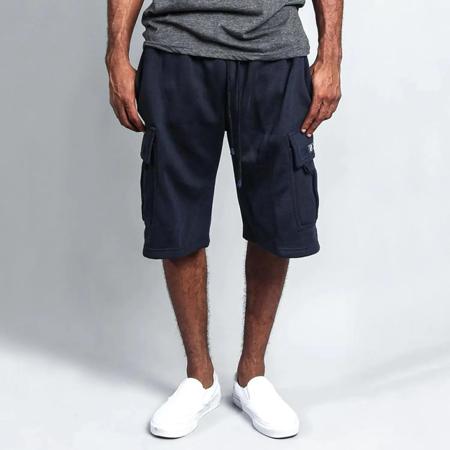 Alalaso Men's Casual Shorts Stretch Cotton Drawstring Summer Beach Stretch High Waisted Breathable Linen Shorts with Pockets