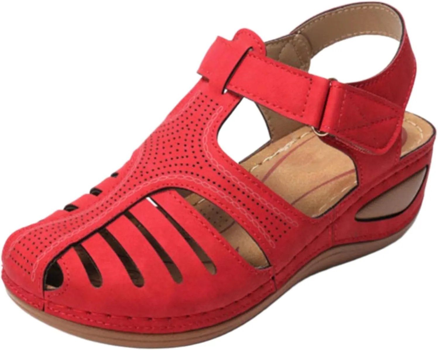 AMDBEL Summer Sandals for Women 2024, Sandals Women Wedge Orthopedic Platform Summer Sandals Trendy Comfortable Flip Flops