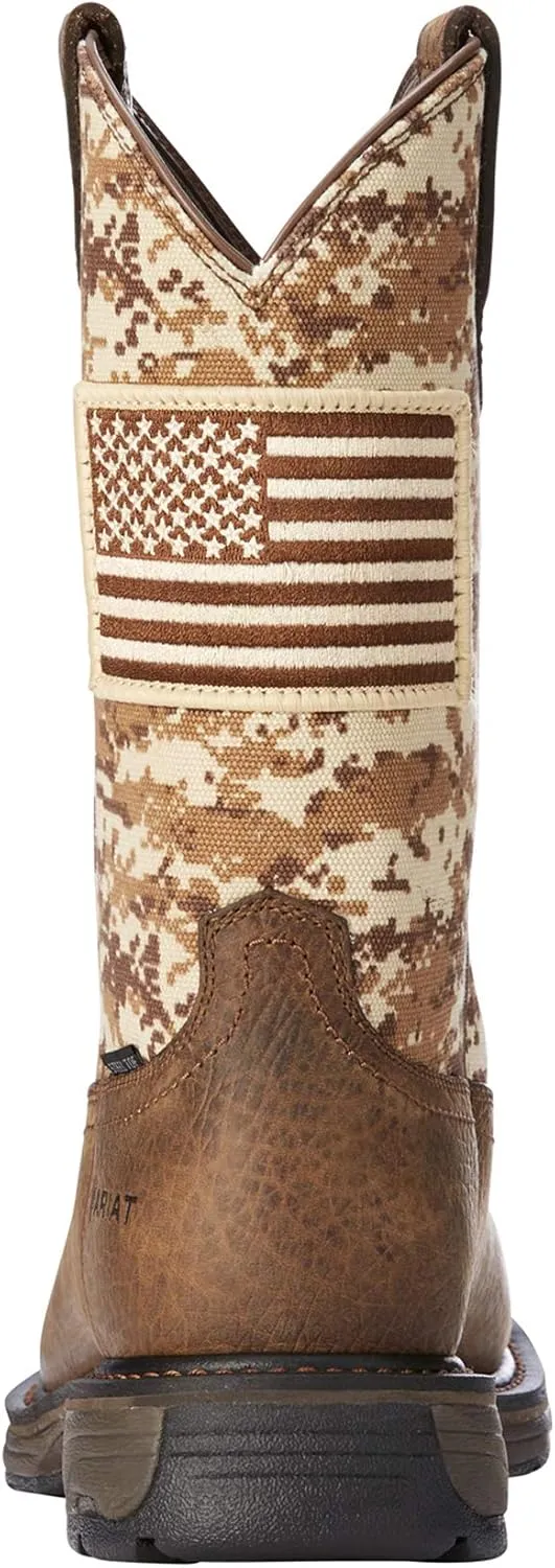 Ariat Men's Mns Workhog Patriot St Earth/Sand Camo