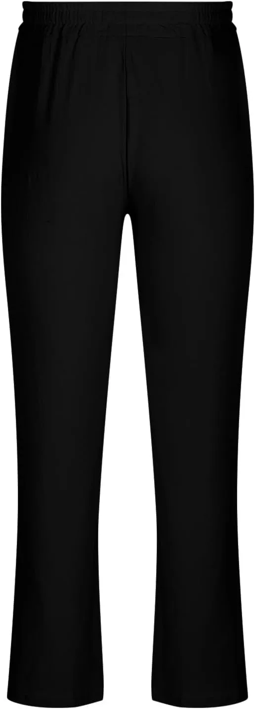 Aymnlox Mens Solid Pants Comfortable Lightweight Athletic Pants Joggers Elastic Drawstring Breathable Pants Wide Leg Trousers