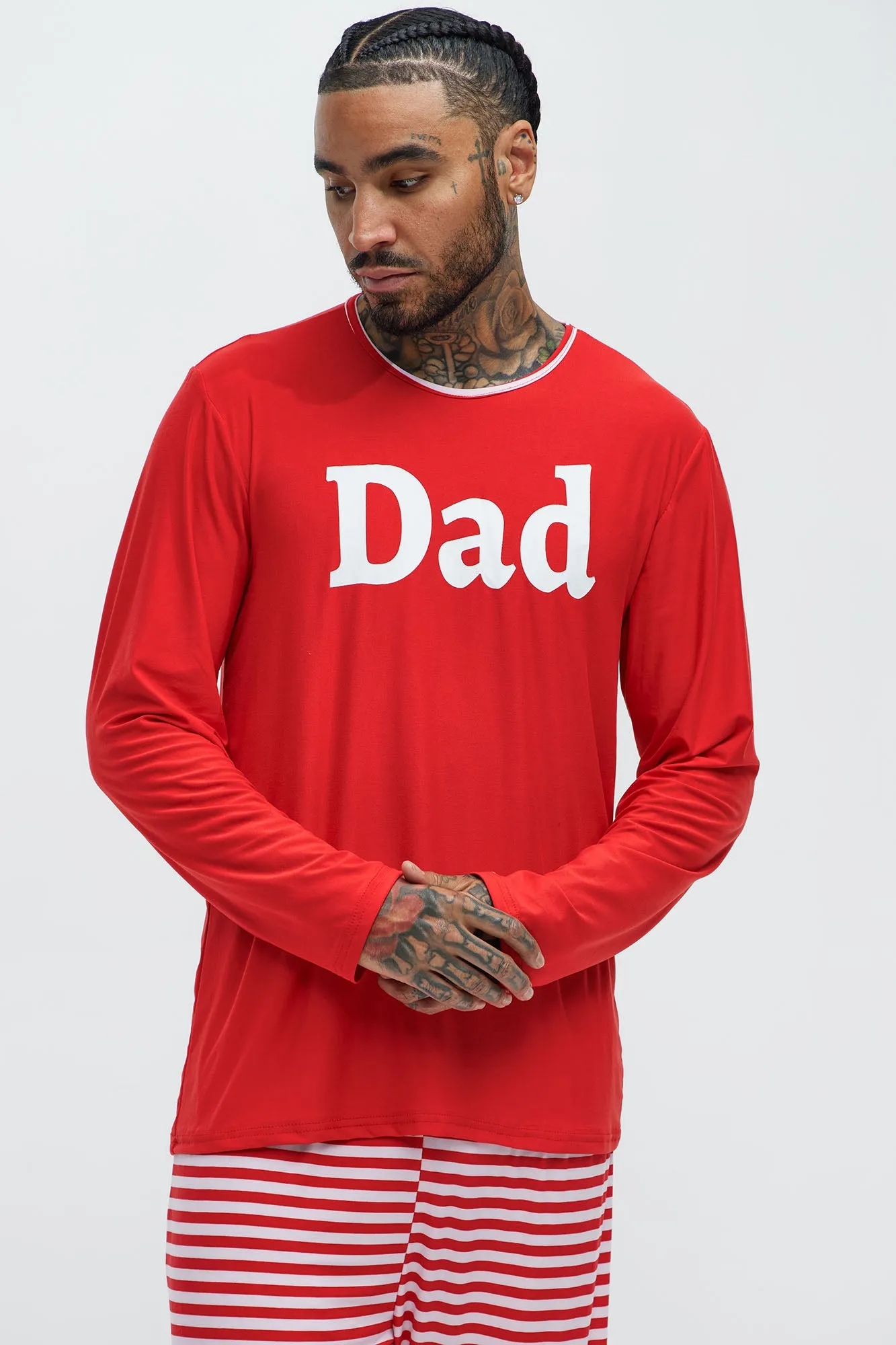 Be Merry Holiday PJ Set - Red/White
