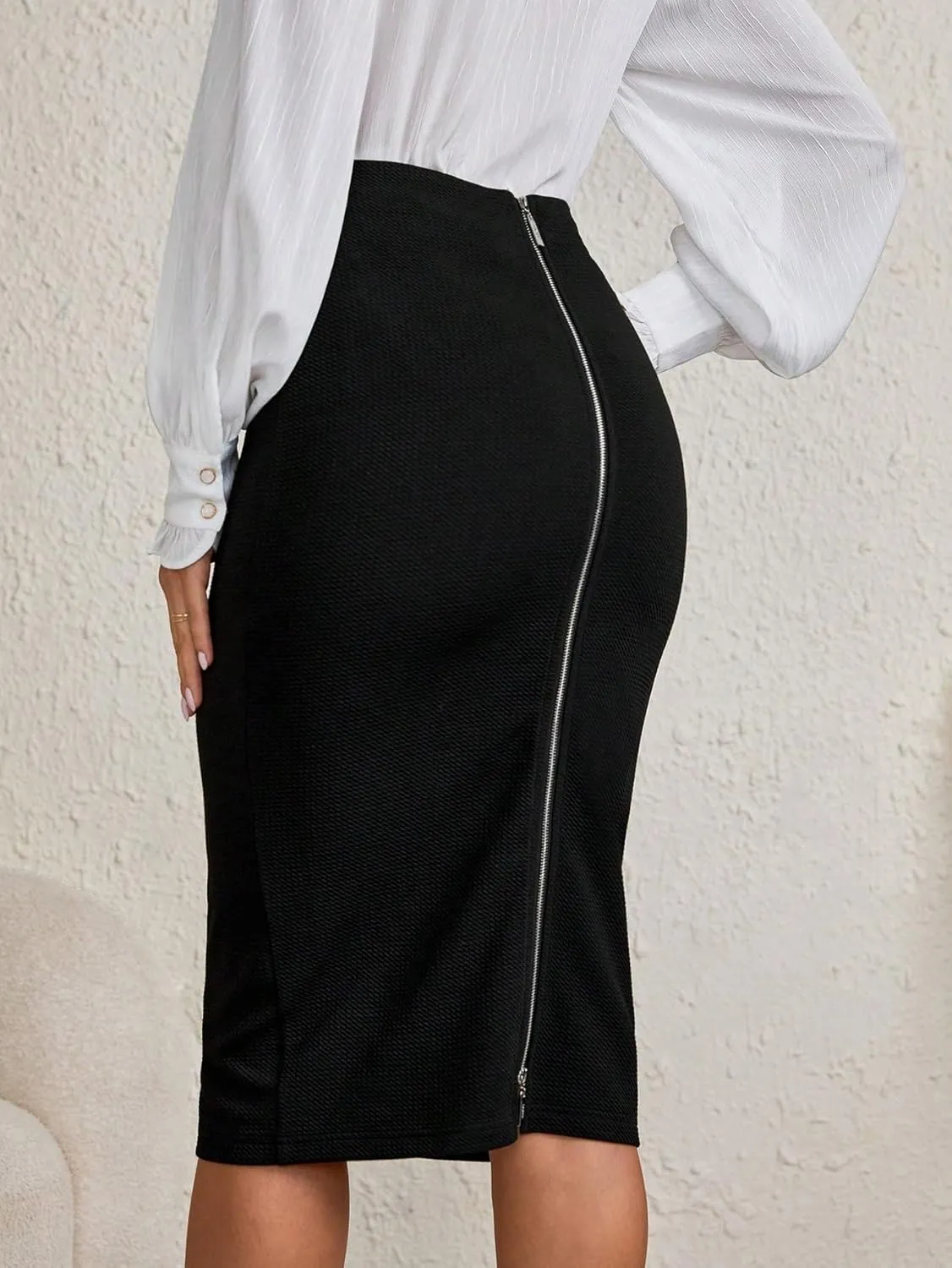 Beach Women's Zip Up Pencil Skirt