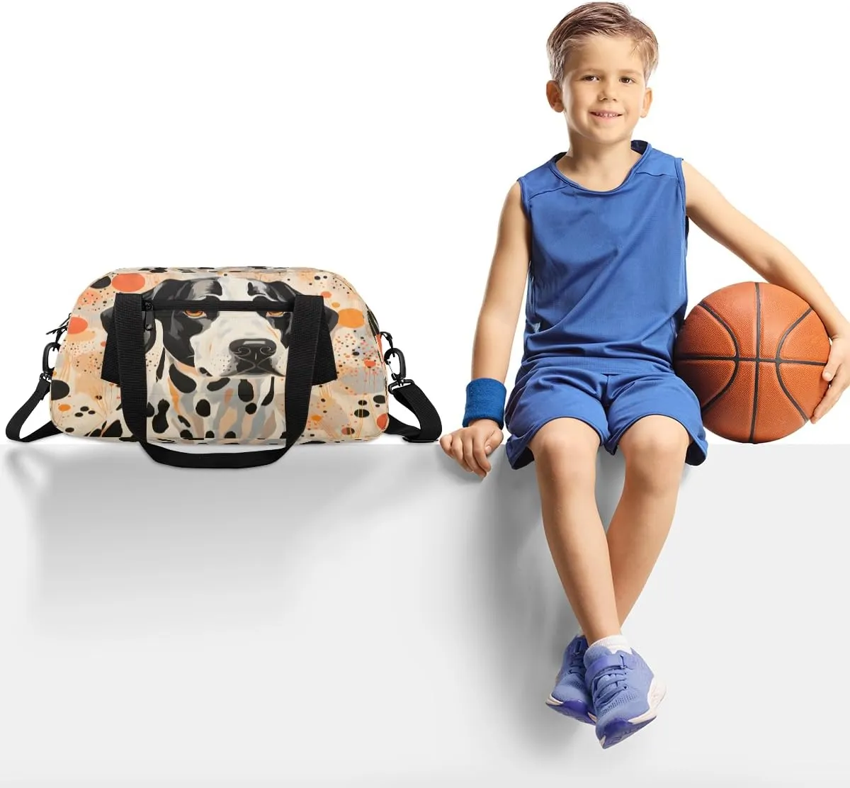 Beautiful Dachshund Kids Duffle Bag Boys Girls Small Sport Dance Gym Bag for Overnight Travel Weekender Carry On