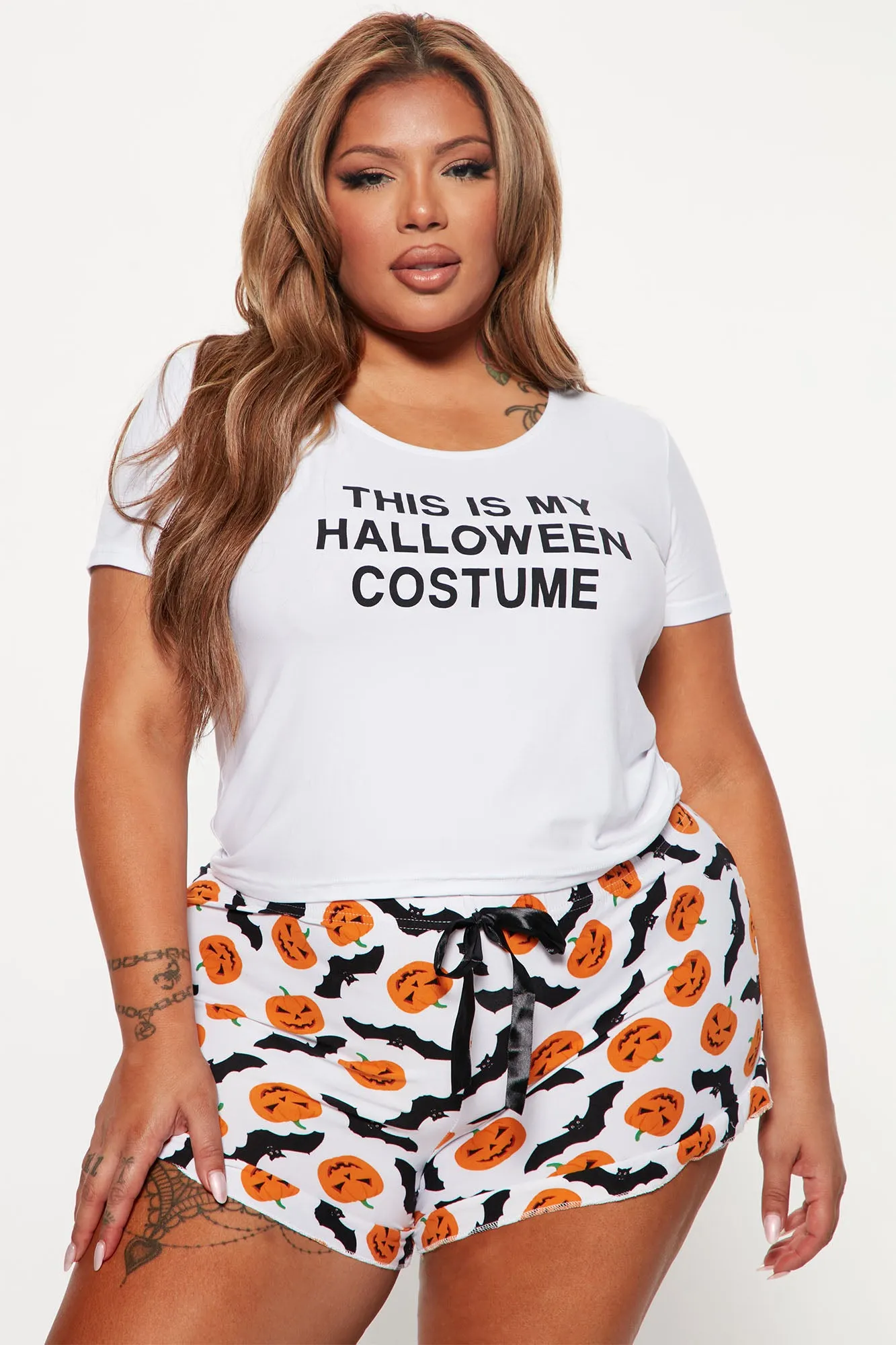 Best Costume Halloween PJ Set - White/combo