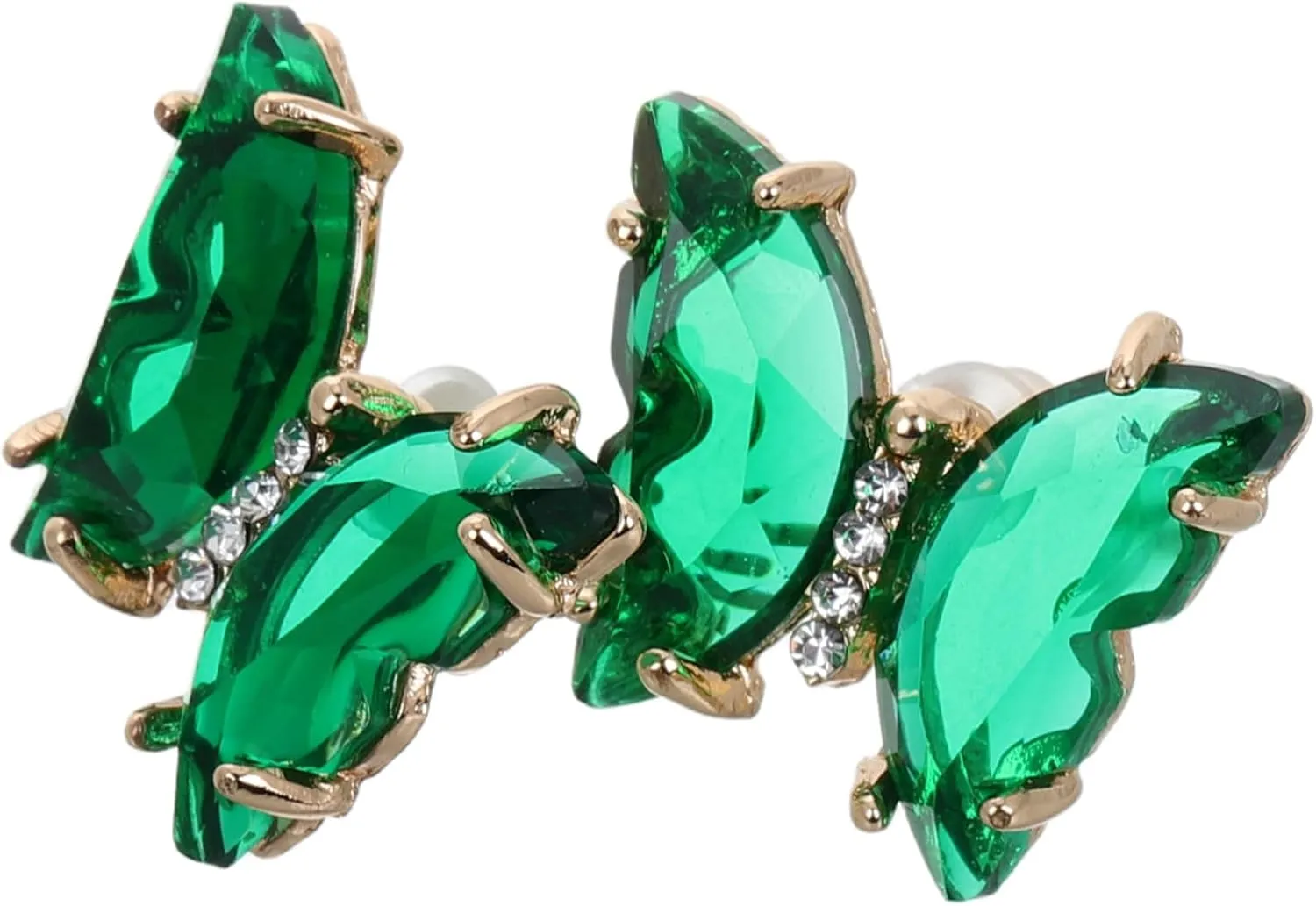 Butterfly Jewelry Set Crystal Studs Stylish and Elegant Earrings for Women Fit for Various Occasions
