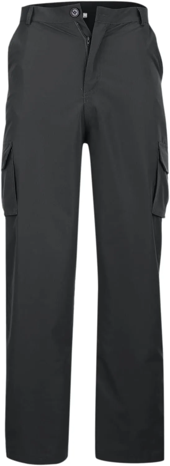 Cargo Pants Men Ripstop Relaxed Fit Trousers Hiking Tapered Joggers Hunting Water Resistant Straight Leg Pants Outdoor