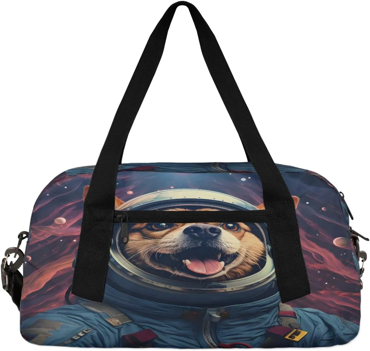 Cartoon Dog Print Kids Duffle Bag Boys Girls Small Sport Dance Gym Bag for Overnight Travel Weekender Carry On