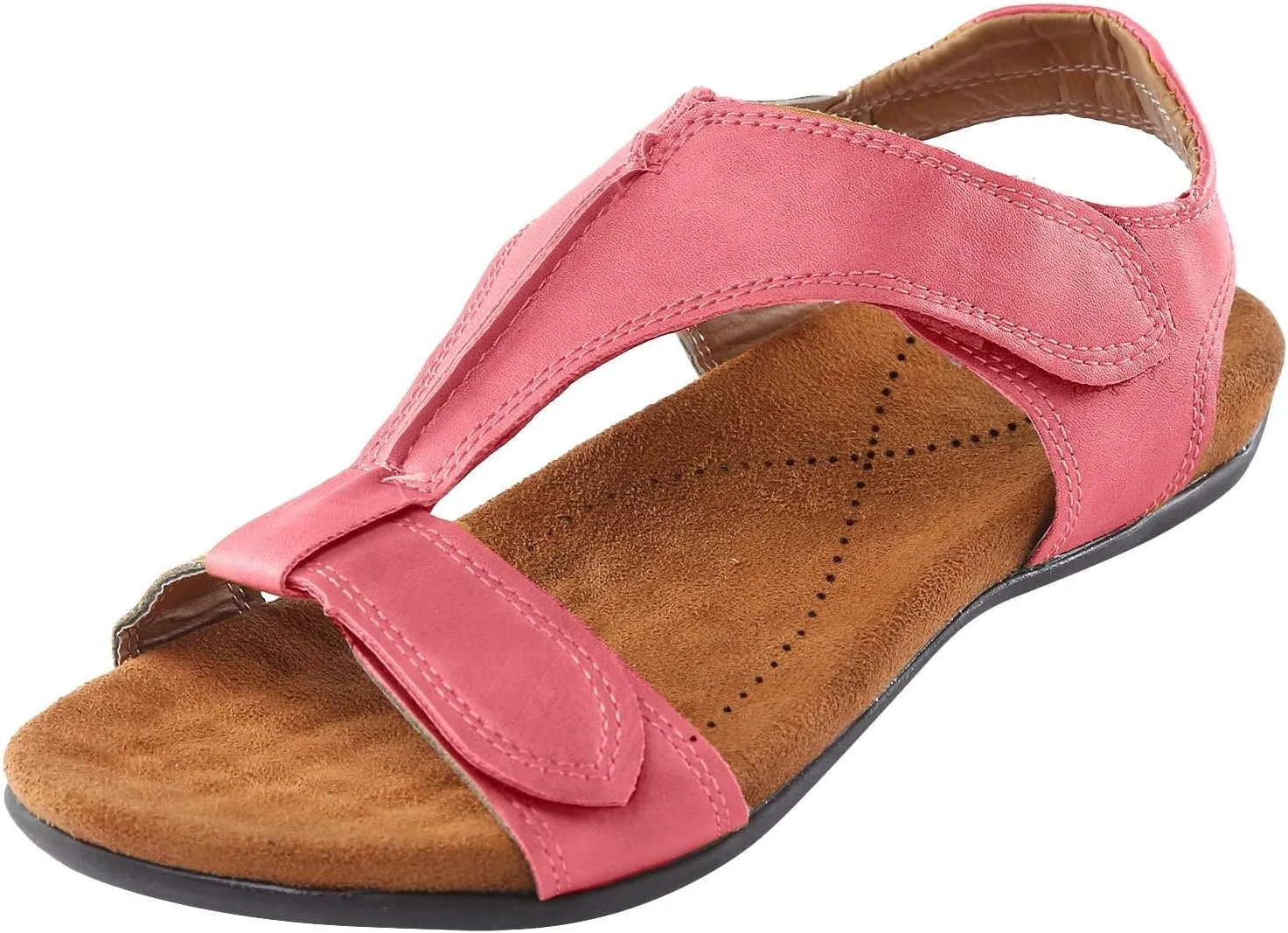 Cathalem Women's Comfy Orthotic Sandals 2024 Flat Arch Massage Casual Beach Sandals Womens Arch Support Flat Sandals