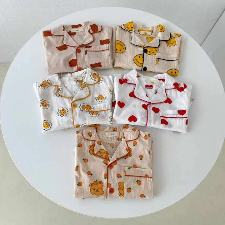 Children's Girl's Nightwear Cotton Long-ملابس نوم للأطفال البنات