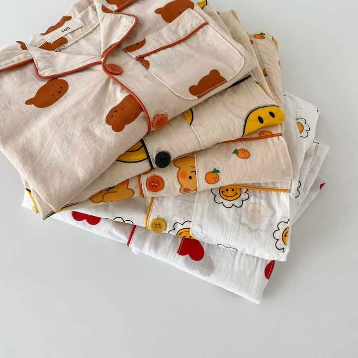 Children's Girl's Nightwear Cotton Long-ملابس نوم للأطفال البنات