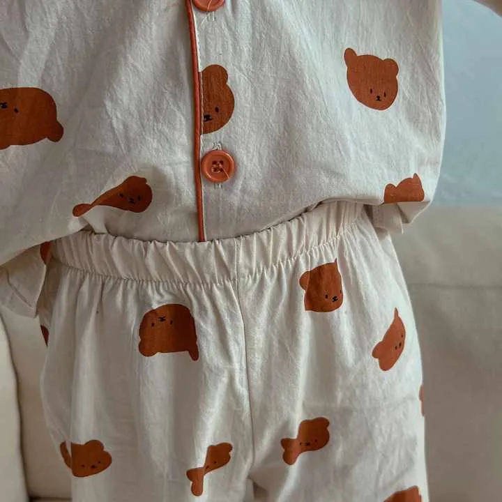 Children's Girl's Nightwear Cotton Long-ملابس نوم للأطفال البنات