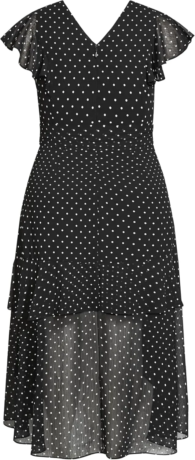 City Chic Women's Plus Size Maxi Flirty Tier PRT
