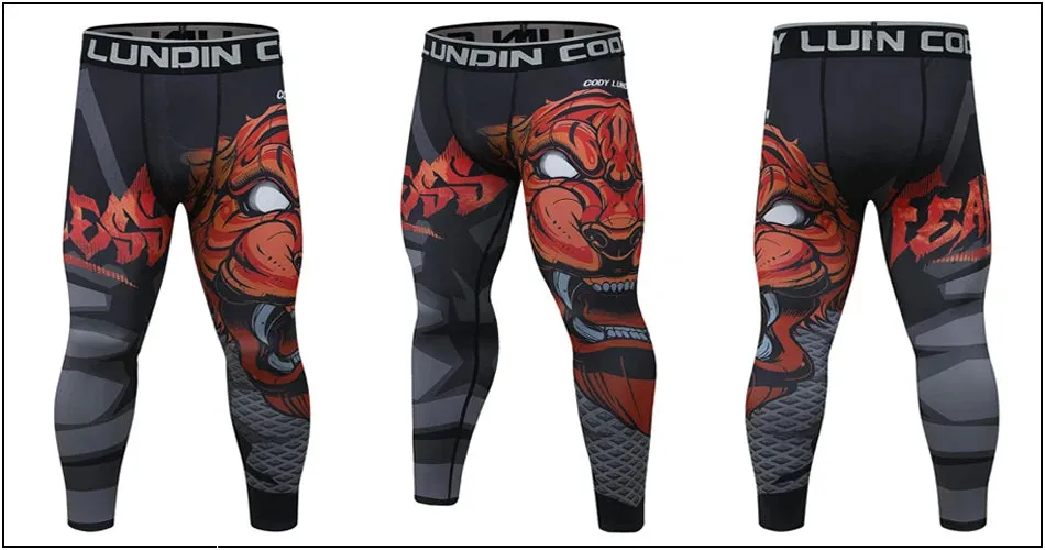 Cody Lundin - Fearless - BJJ compression tights /rash guard / Spats /Pants