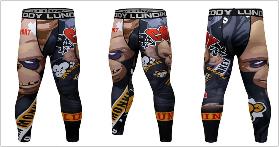 Cody Lundin - MEAN MONKEY - BJJ compression tights /rash guard / Spats /Pants