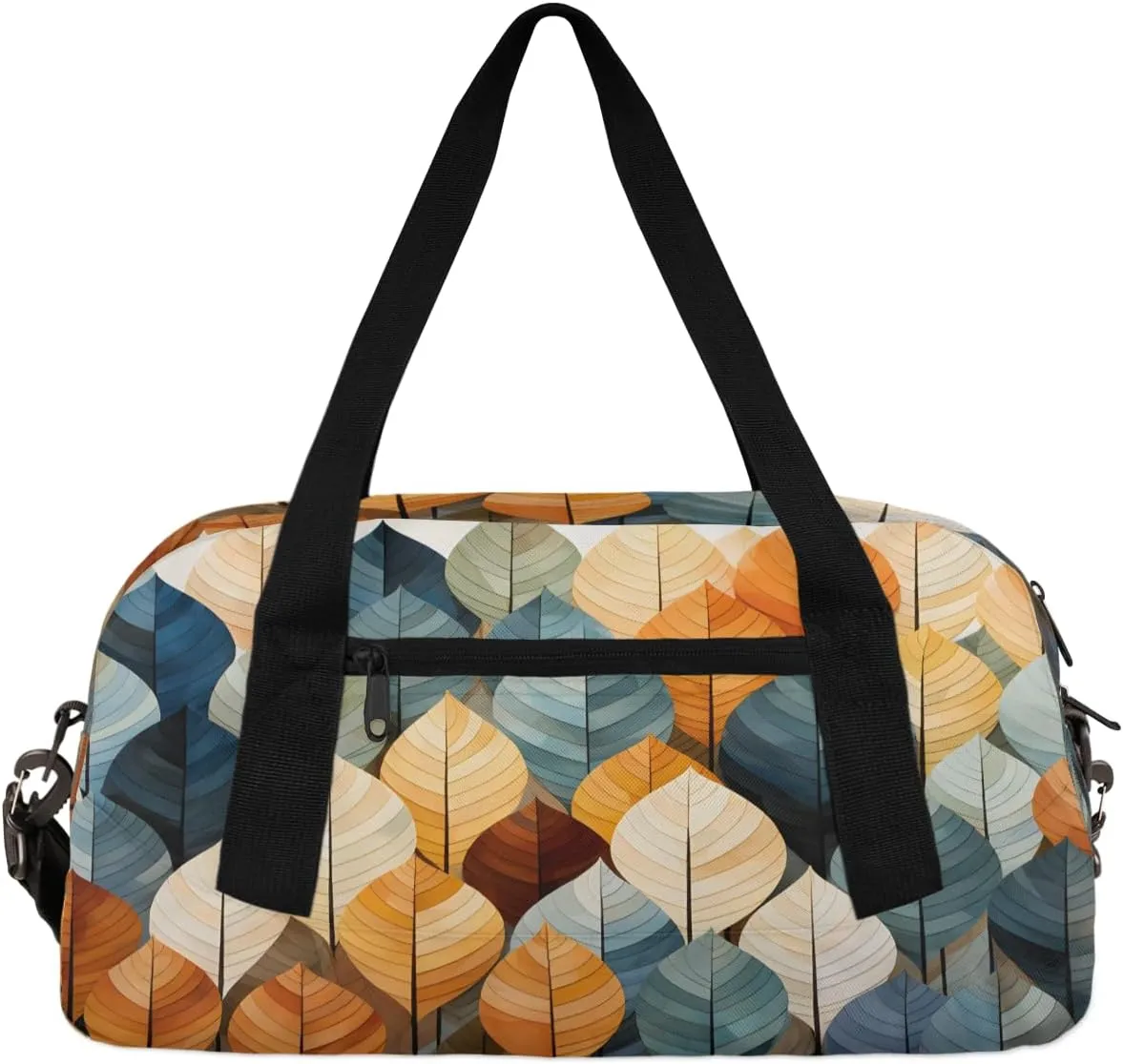 Colored Leaves Kids Duffle Bag Boys Girls Small Sport Dance Gym Bag for Overnight Travel Weekender Carry On