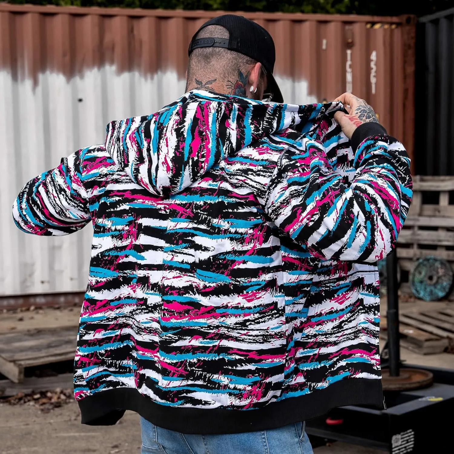 Combat Iron Men's Zip Up Hoodie
