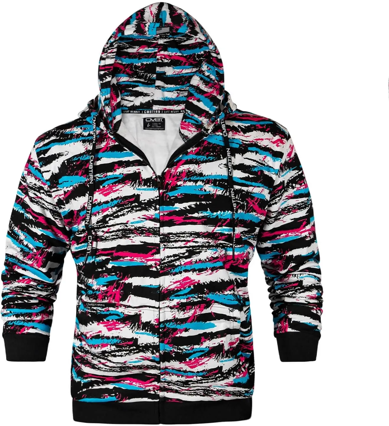 Combat Iron Men's Zip Up Hoodie