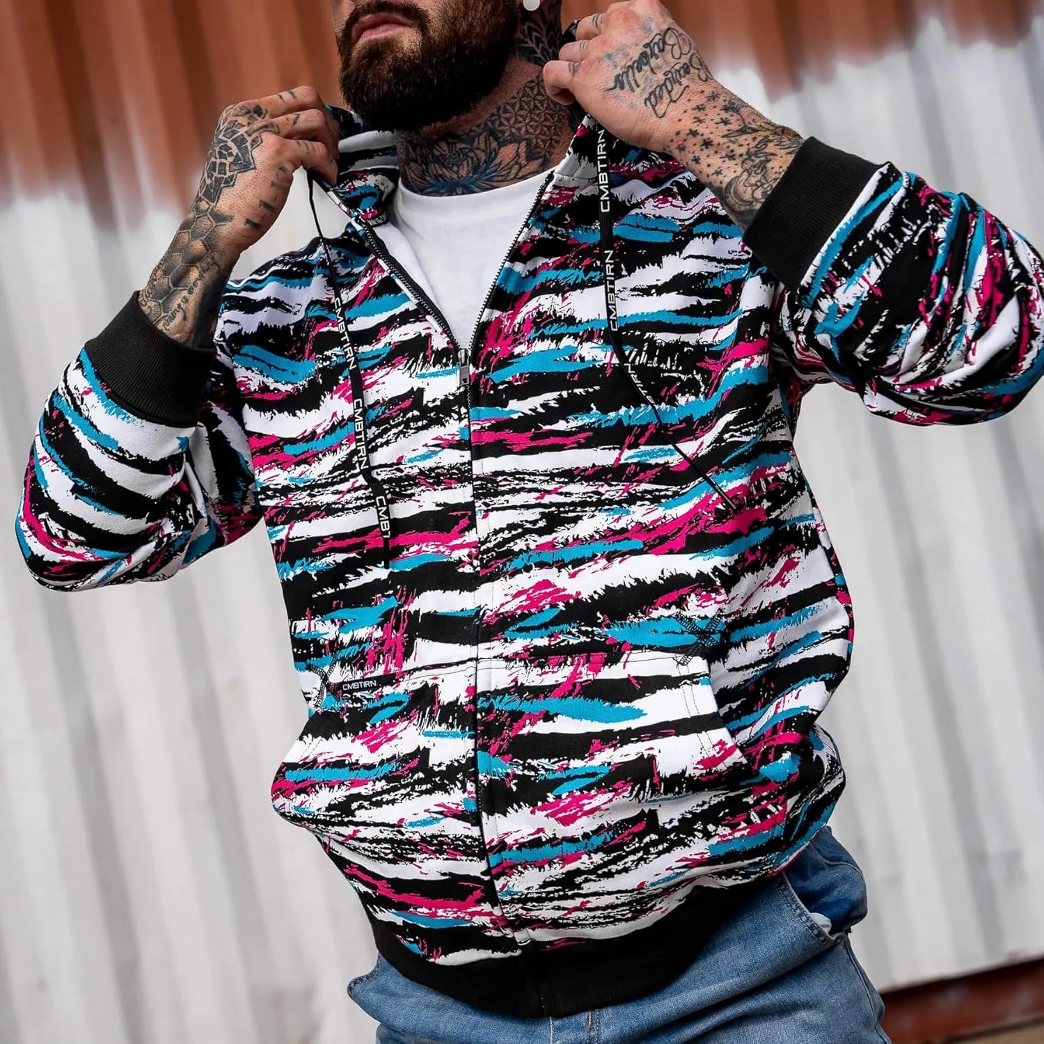 Combat Iron Men's Zip Up Hoodie
