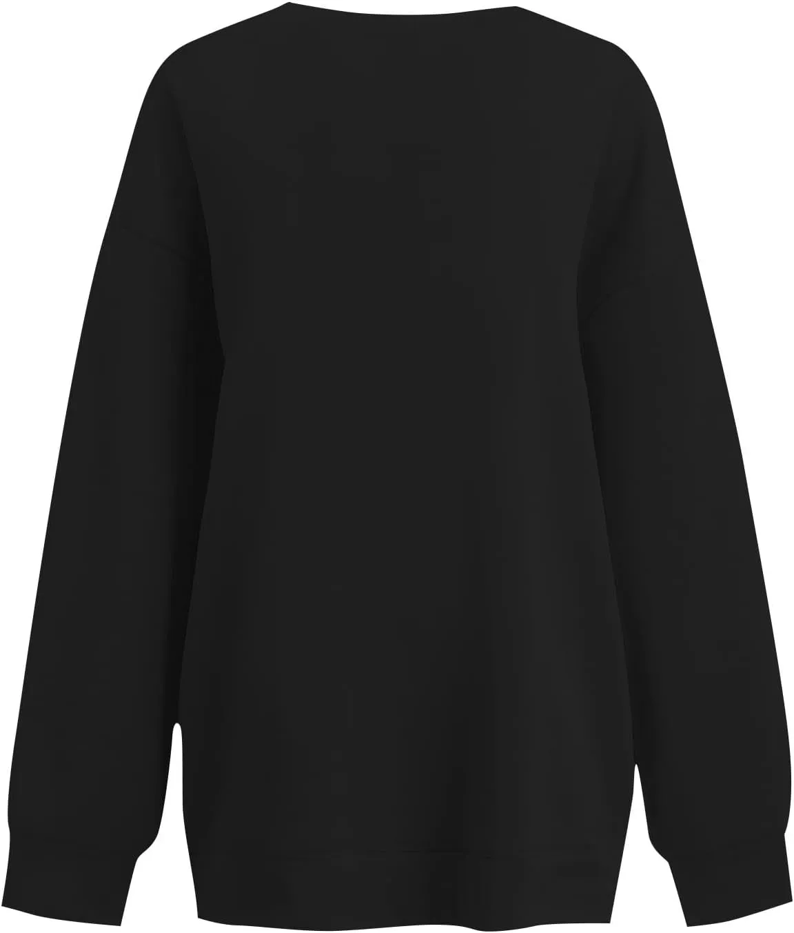 Crewneck Sweatshirts Women Soft Comfy Oversized Sweatshirt Drop Shoulder Long Sleeve Loose Fit Pullover Tops