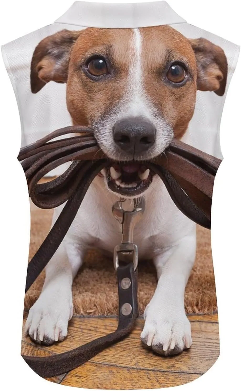 Cute Jack Russell Terrier Dogs Women's Sleeveless Golf Polo Shirts Athletic Tank Tops