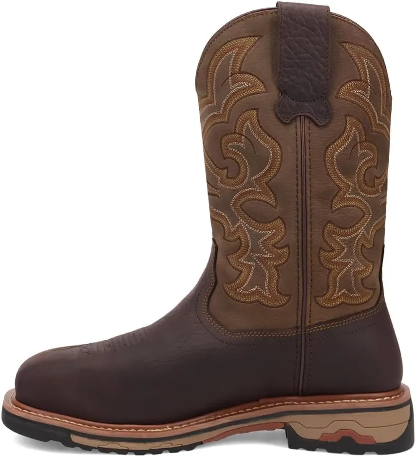 Dan Post Boots Mens Duster 11 Inch Slip Resistant Steel Toe Work/Duty - Brown