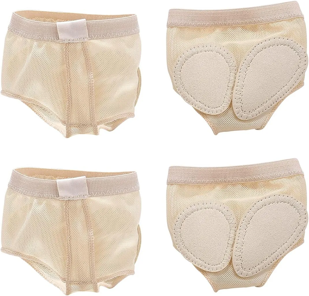 Dance Paws Pad Foot Thongs [2 Pairs] - Lyrical Dance Shoes, Ballet Paws with Nylon Bag