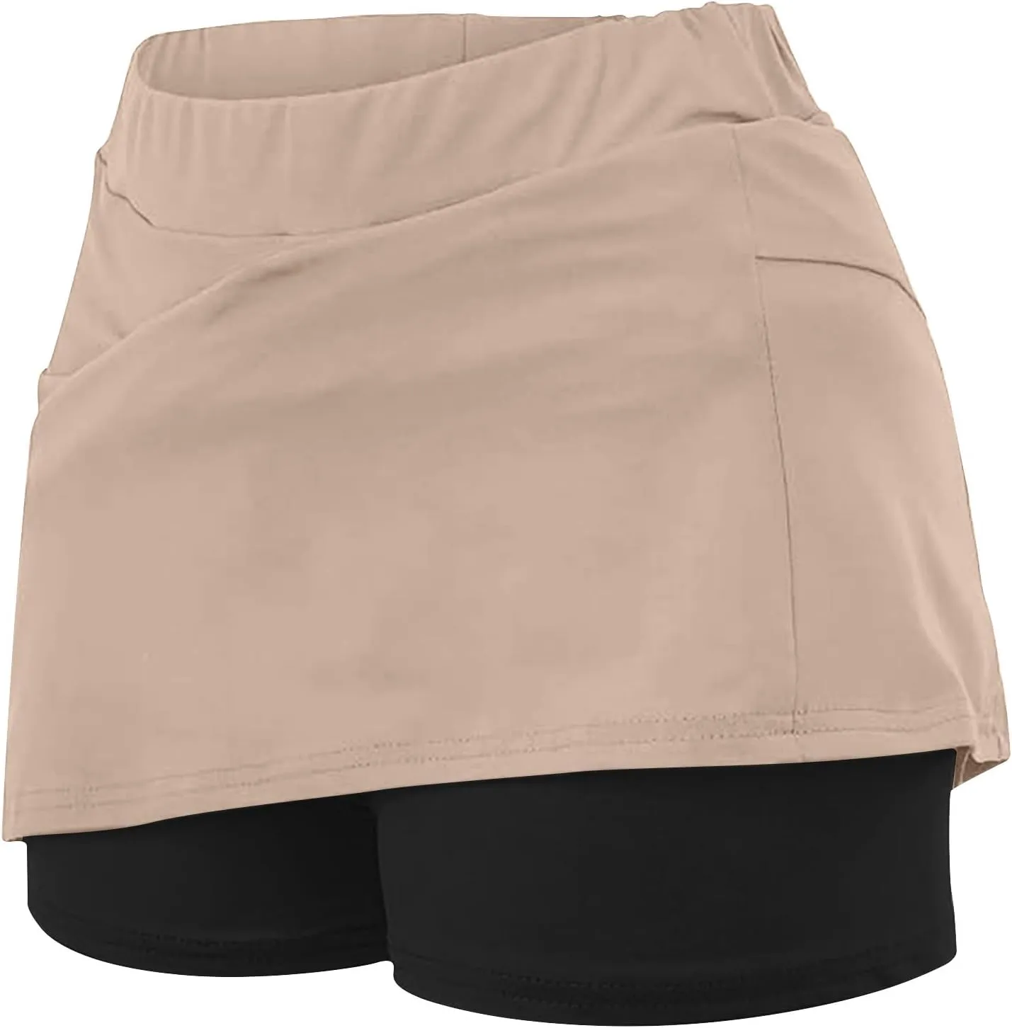 DDAPJ pyju Womens Tennis Skirt with Shorts Plus Size High Waisted Modest Skirts Workout Skort Golf Skirt Athletic Skorts