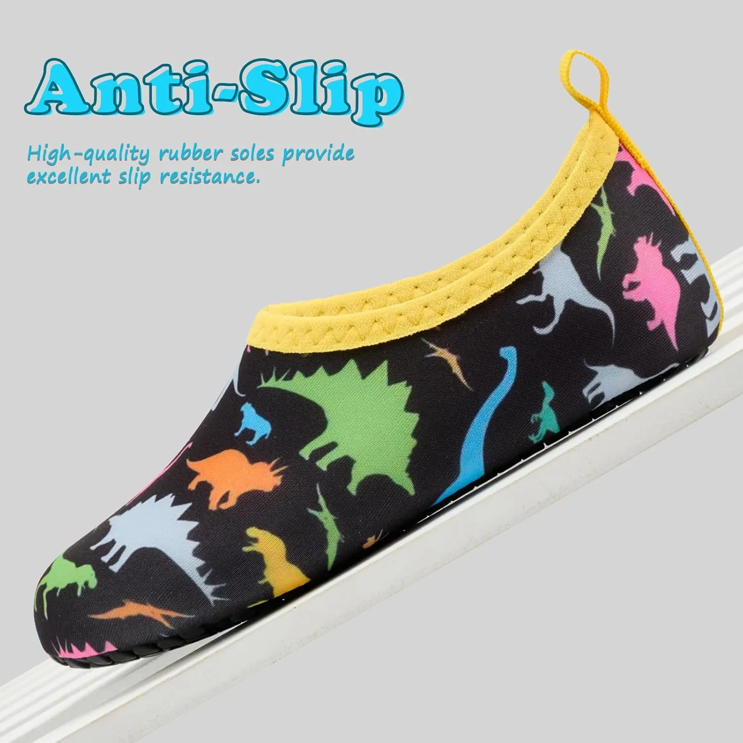 Deevike Kids Water Shoes Boys Grils Barefoot Quick Dry Aqua Socks Beach Shoes for Toddler Sports Swim Surf Outdoor Walking