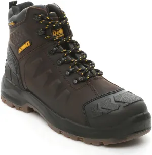 DEWALT Hadley Men's Waterproof, Steel Safety Toe Work Boot, Brown Crazy Horse, 12