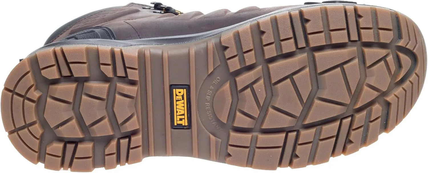 DEWALT Hadley Men's Waterproof, Steel Safety Toe Work Boot, Brown Crazy Horse, 12