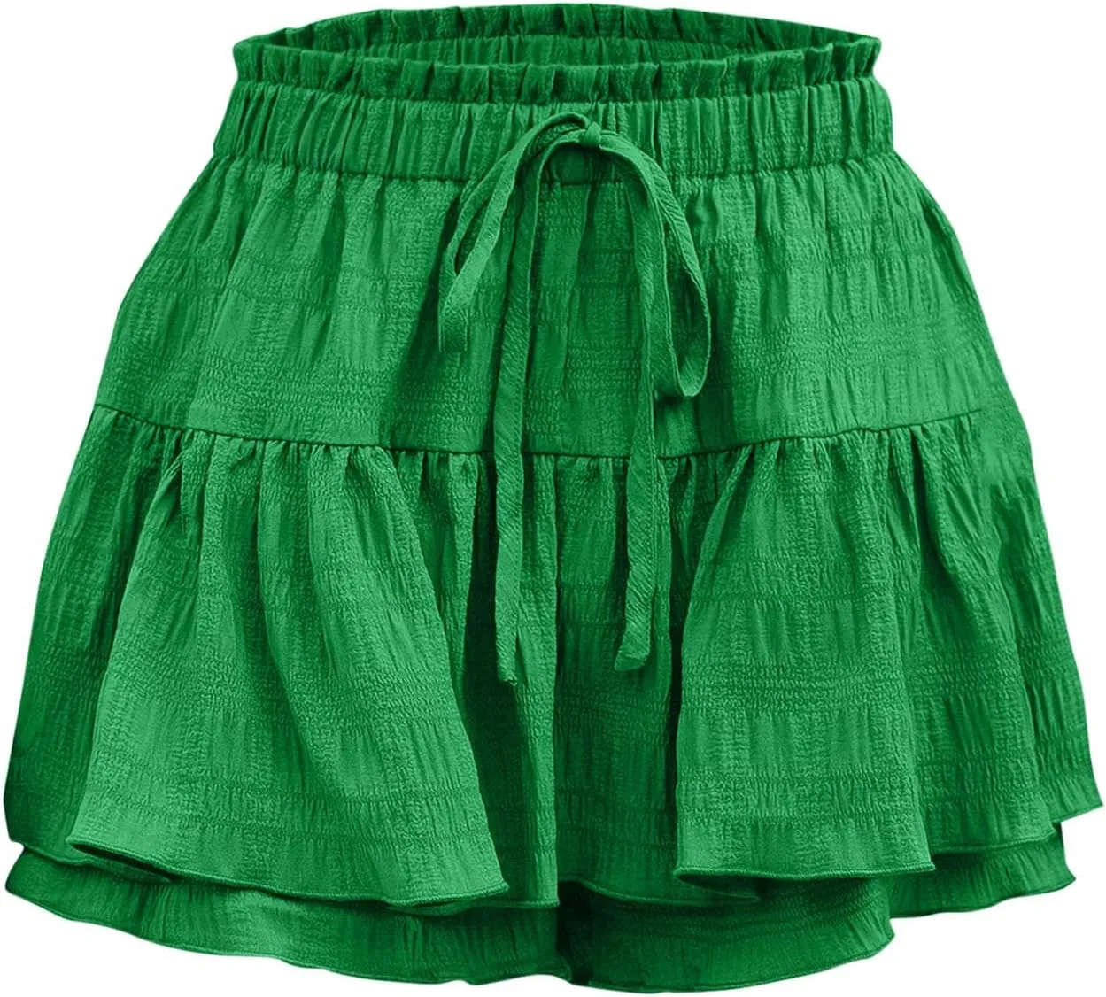 Dressy Casual Skorts for Women Summer Elastic High Waisted Athletic Shorts 2025 Fashion Ruffle Flowy Workout Skirts