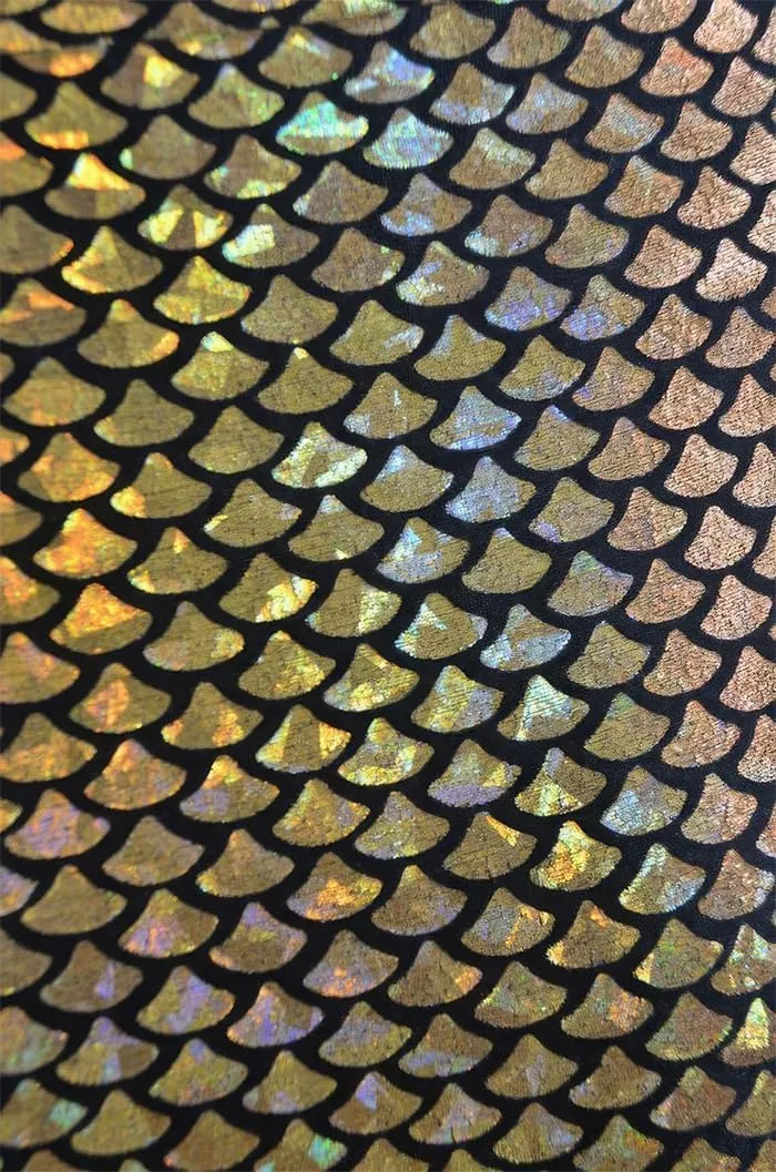 ebossy Women's High Waisted Bodycon Mermaid Fishtail Long Skirt Fancy Costume Simulated Fishscale Swing Skirt