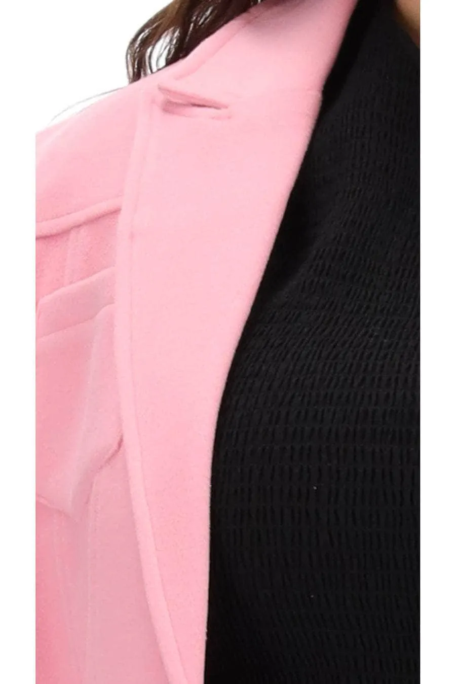 Elle Fitted Coat Pink