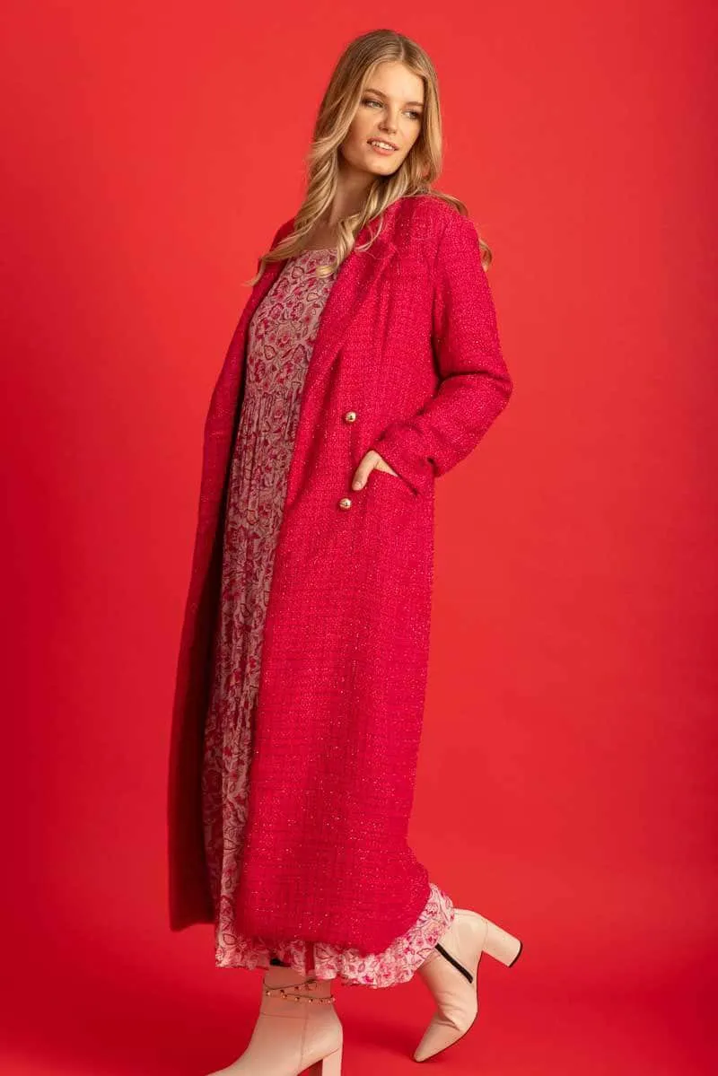 Ester Coat Pink Sparkle