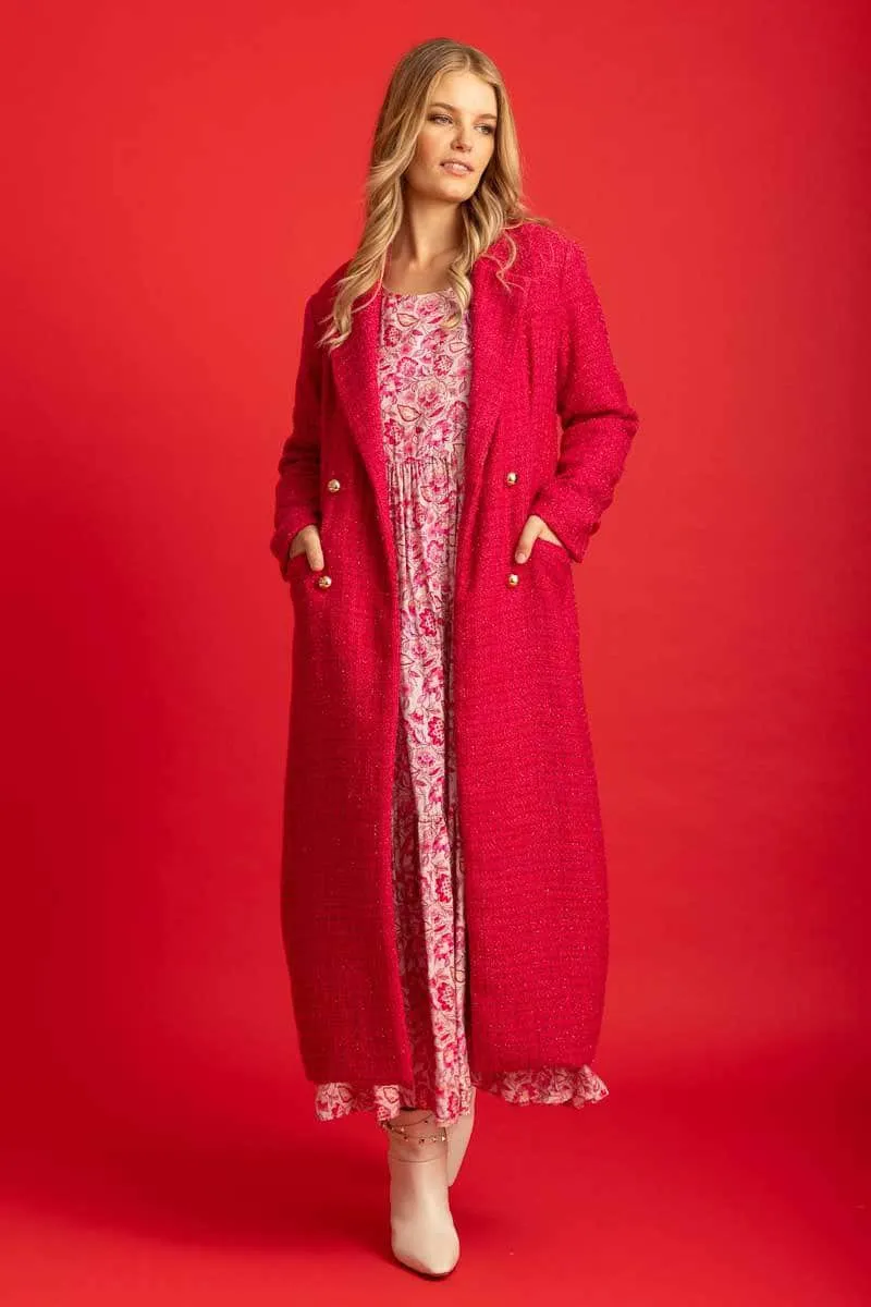 Ester Coat Pink Sparkle