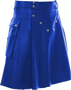 Fashionable Comfortable Versatile Scottish Festival Dress Men's Color Leather Pleated Skirt