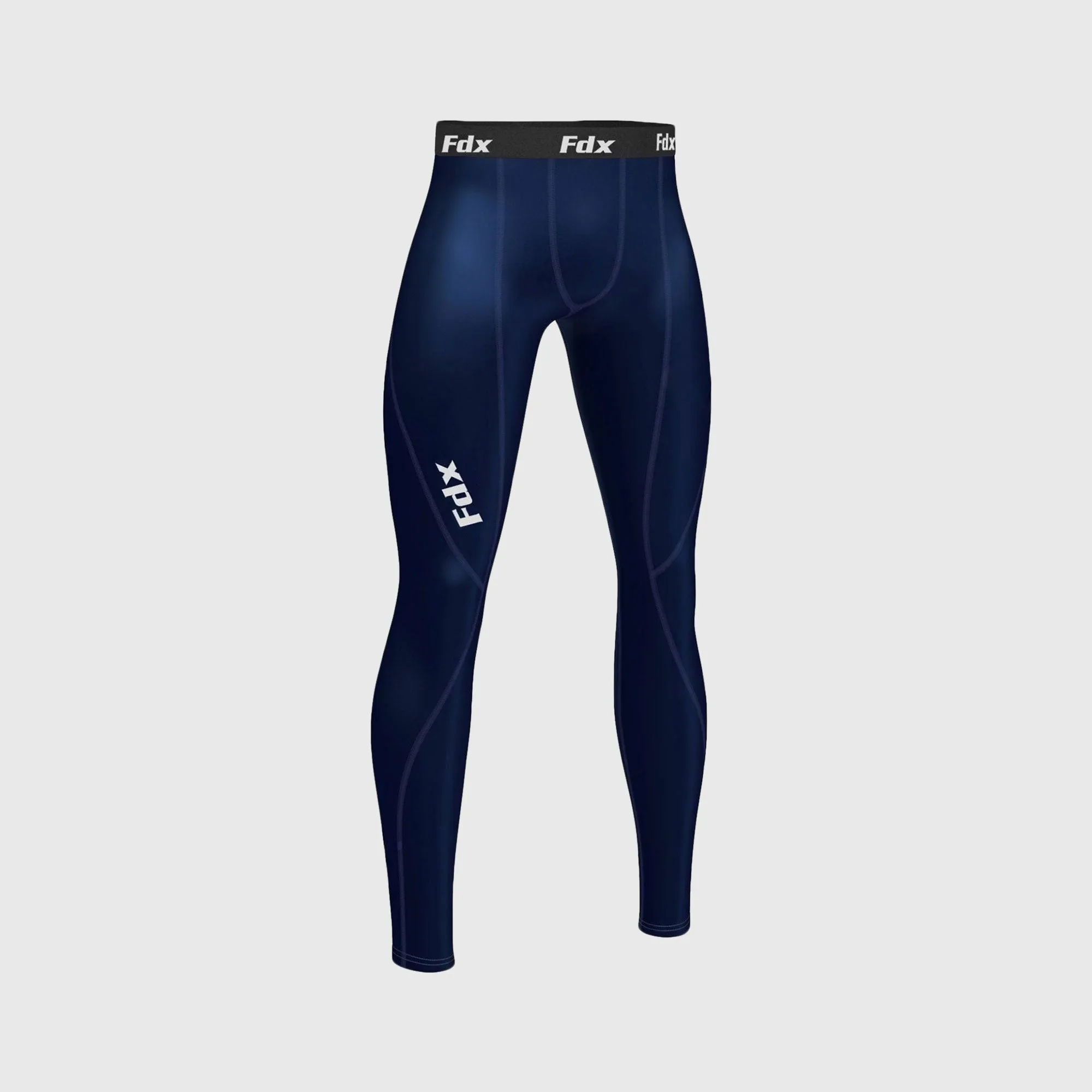 Fdx Thermolinx Navy Blue Men's Winter Compression Tights