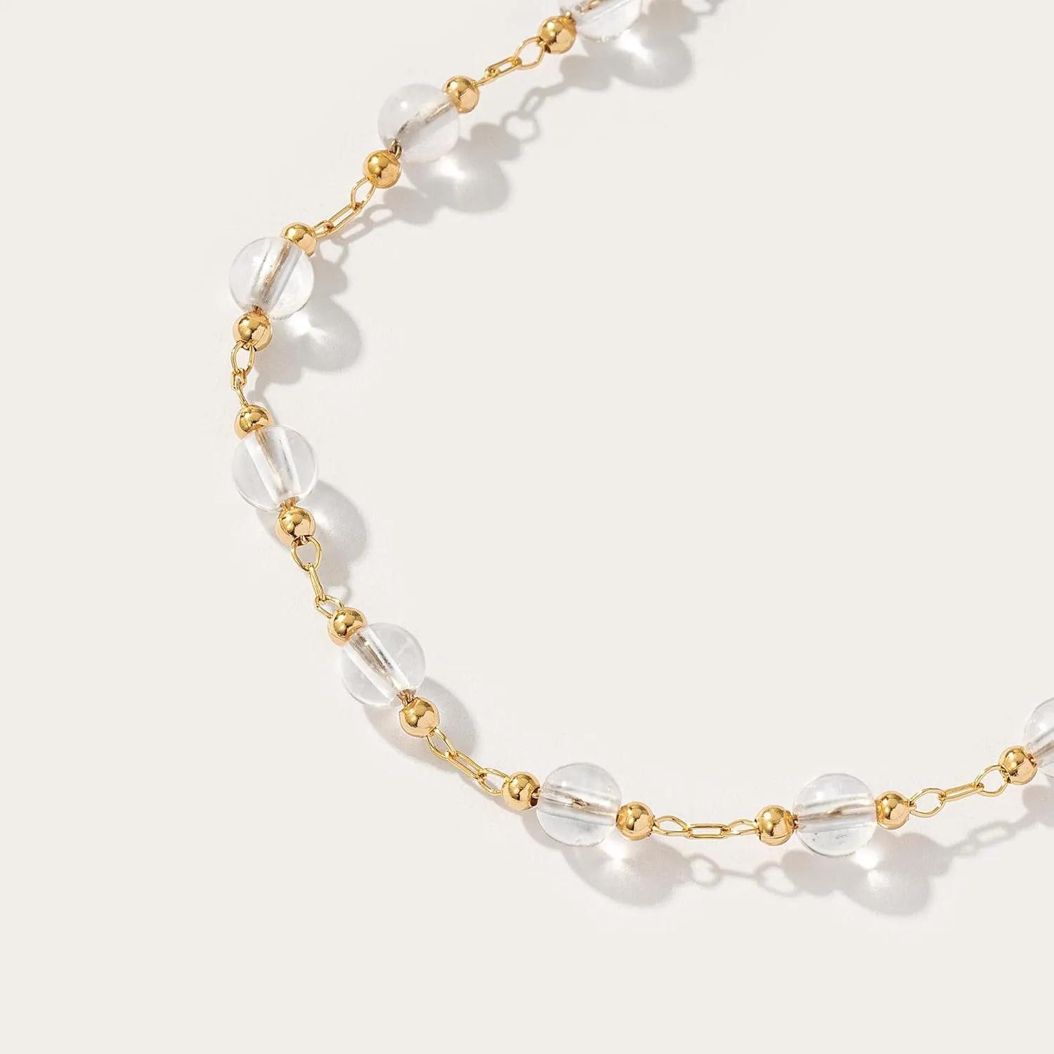 Fettero Choker Necklace for Women 14K Gold Plated Beaded Ball Boho Necklaces Charm Dainty Gold Necklaces for Women Summer Jewelry