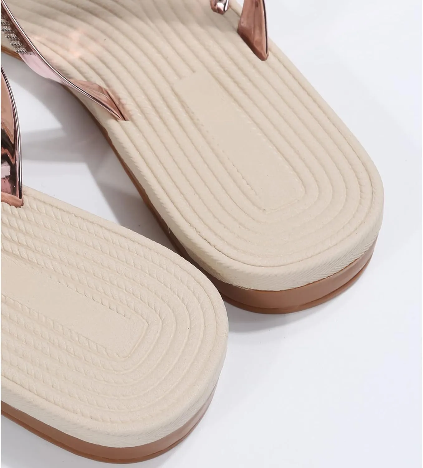 Flat Sandals Women's Cross Strappy Sandals Womens Summer Sandals Non Slip on Casual Summer Beach Shoes