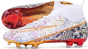 GEXECEUSS Men's Lightweight Football Cleats for Training: Boys High-Top Soccer Boots for Outdoor - Youth Professional Futsal Shoes