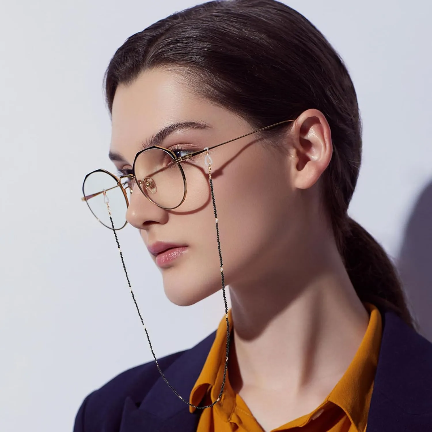 Glasses Chain for Women Sunglasses Eyeglass Strap for Girls 2 Pcs Stylish Eye Glasses Holders around Neck