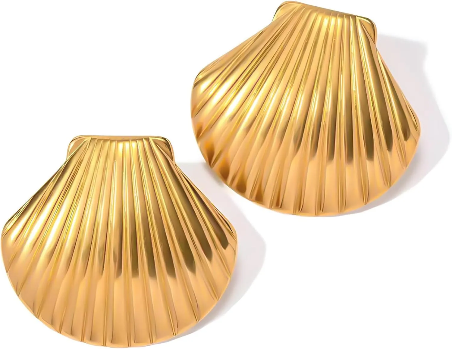 Gold Shell Drop Earrings for Women Seashell Dangle Earrings Ocean Beach Earrings Summer Jewelry Gift