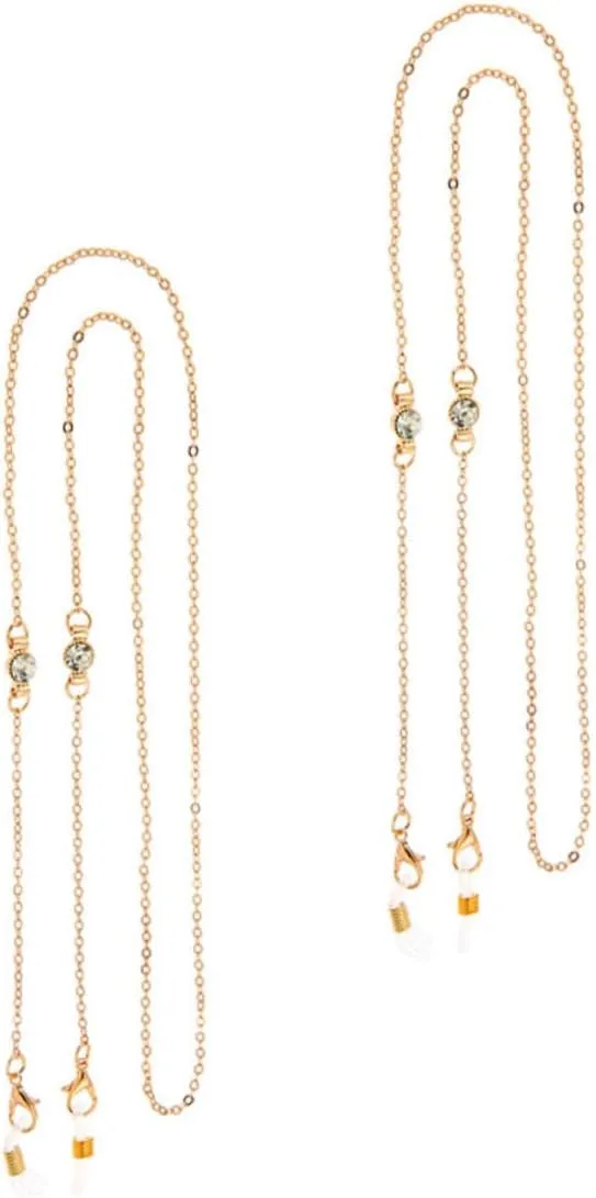 Gold Sunglasses Chain Anti-slip Feature Eyeglass Lanyards Chain for Glasses