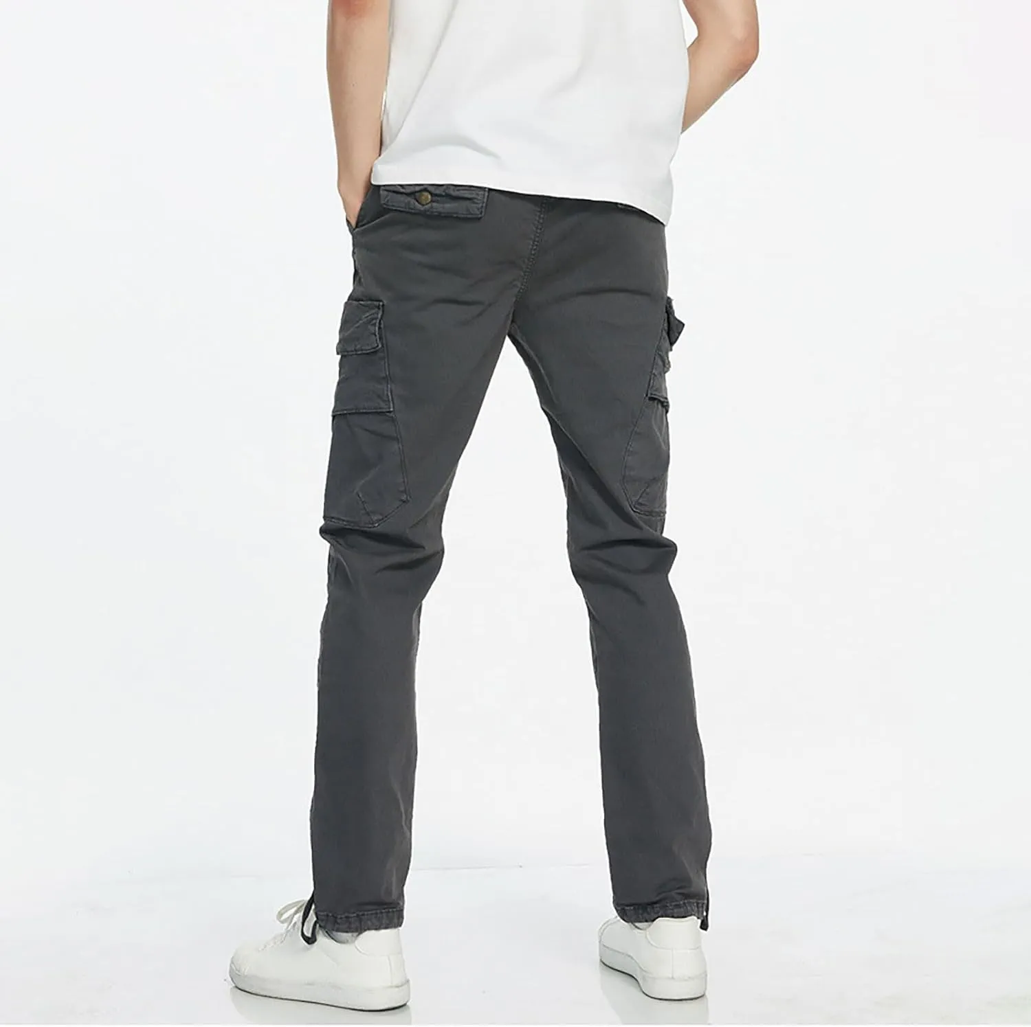 Golf Pants Men Stretch Relaxed Fit Classic Cargo Sweatpants Stretch Waistband Workout Joggers Athletic Hiking Pants