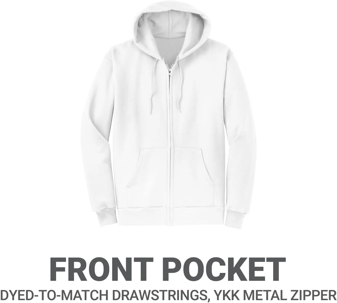 GotPrint Custom Embroidered Zip Up Hoodie | Personalized Embrodiered Zip-Up Hoodies for Men, Women, Design Your Own Jacket